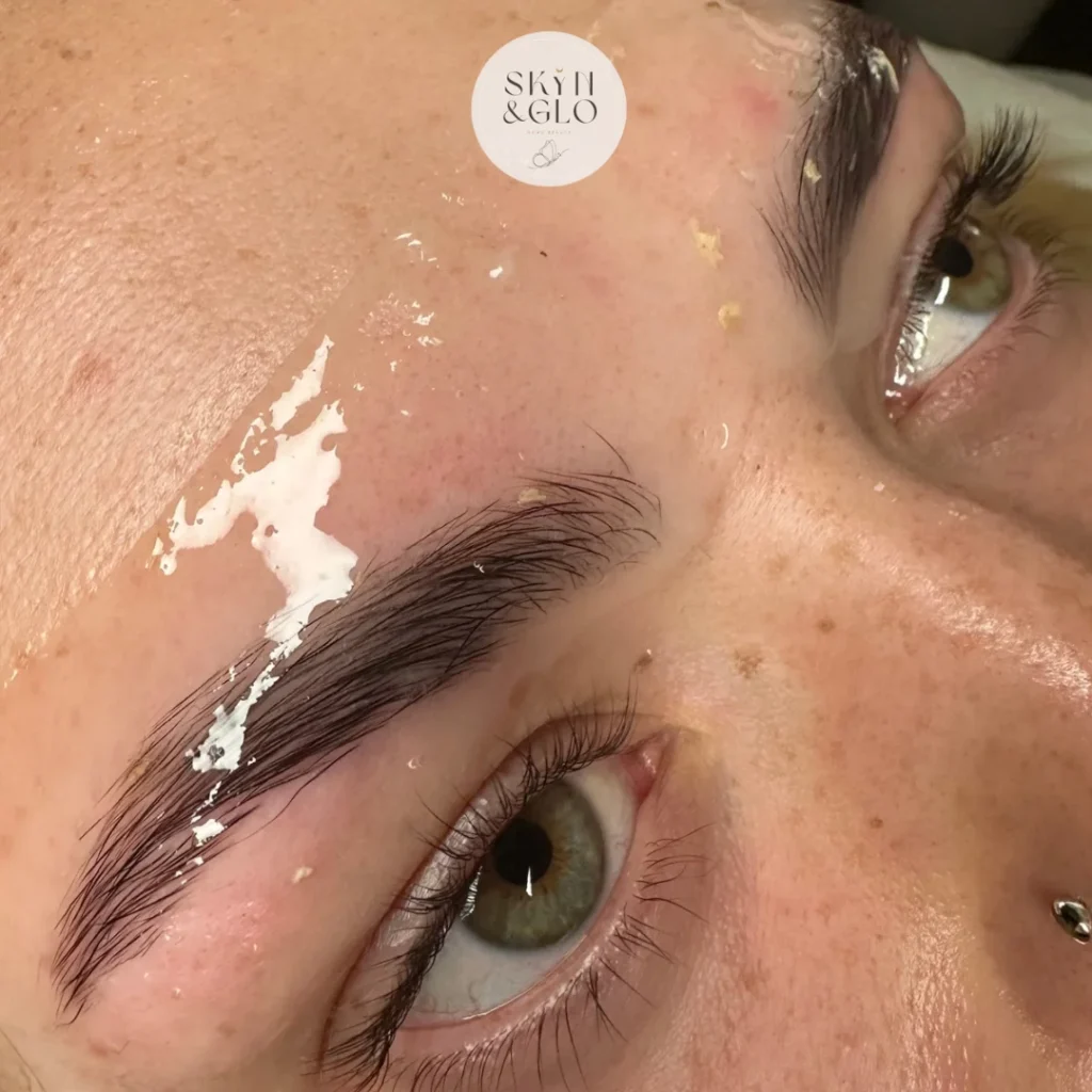 Close up image of a Jelly Brow mask