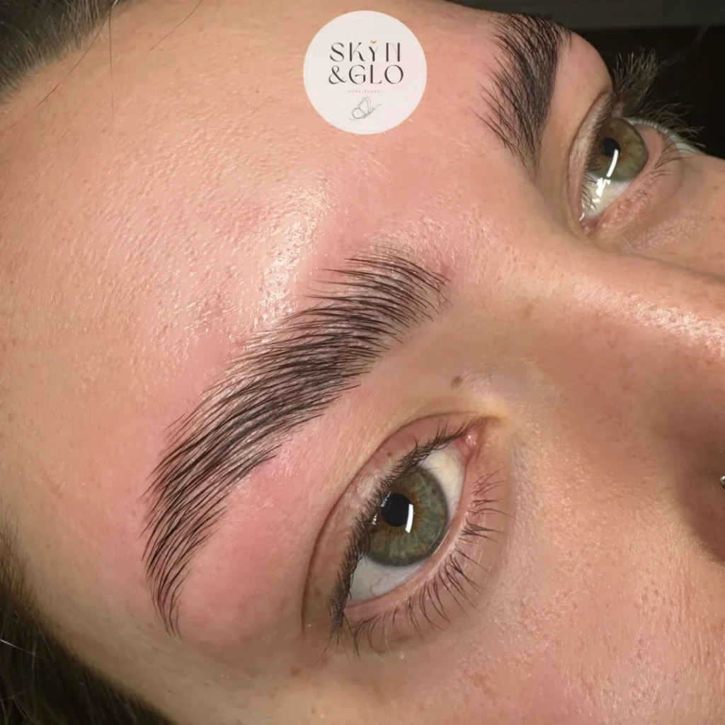 Woman's eyebrow following a Brow lamination treatment