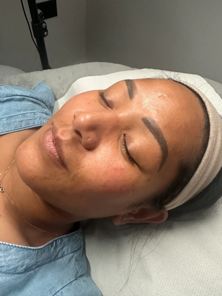 Before a Relax & Glo treatment