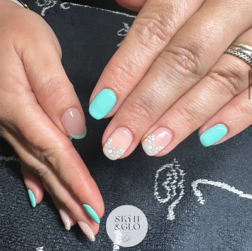 Woman's feet following a BIAB treatment